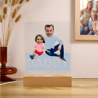 2024 Graduation Gifts - Personalised Photo Family Night Light Custom Text LED Light Graduation Gift for Son/Daughter