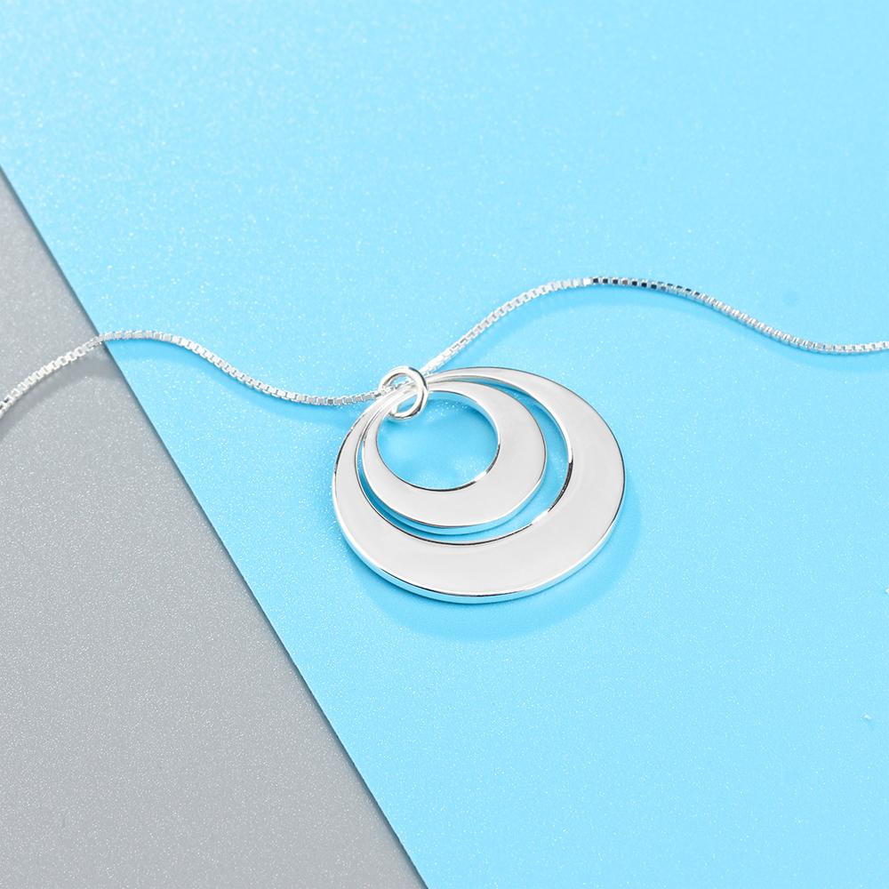 Personalised 2 Circle Interlocking Necklace