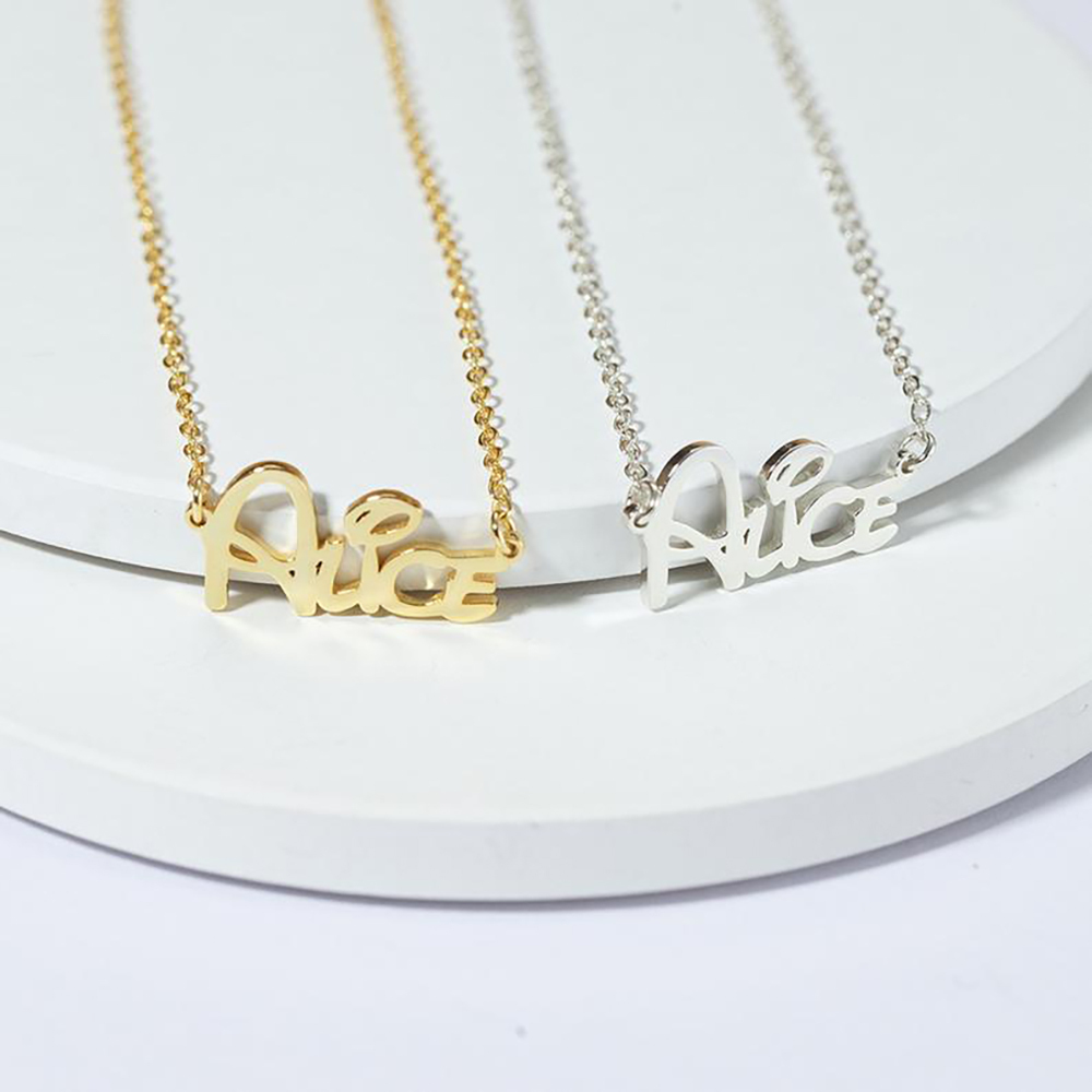 Personalised Necklace Custom 1 Name Necklace Gift For Women | Jessemade