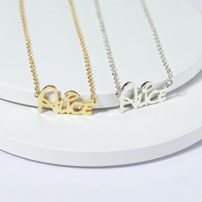 Personalised Necklace Custom 1 Name Necklace Gift For Women | Jessemade