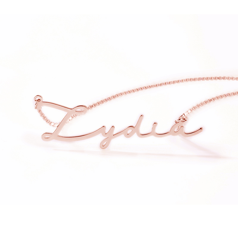 Personalised Necklace Custom 1 Name Necklace Gift For Her