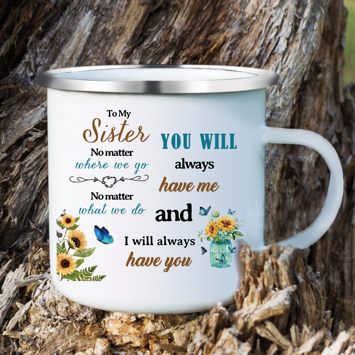 Personalised Photo Mug-Custom Set With Gift Box To My Sister Birthday Gift Ceramic Coffee Mug for Sister
