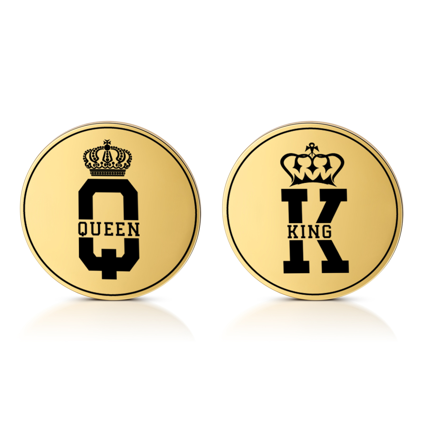 2 PCS Personalized Name Stainless Steel Couple Coin Custom Anniversary Special Gift