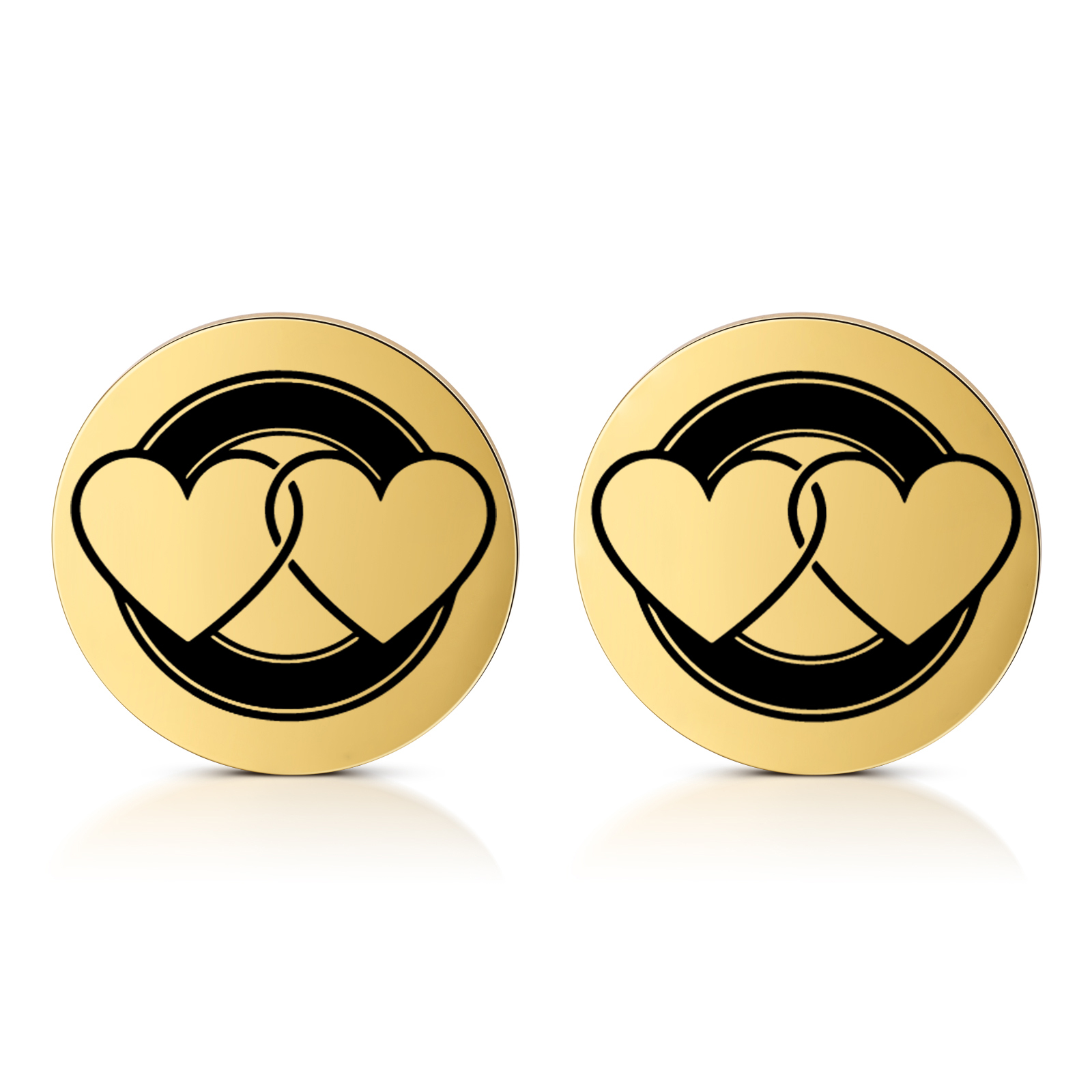 2 PCS Personalized Name Stainless Steel Couple Coin Custom Anniversary Special Gift