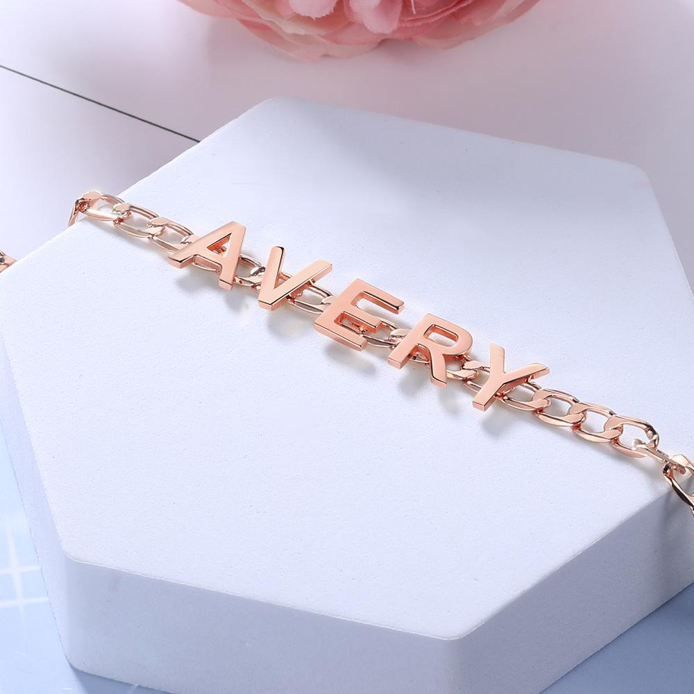 Personalised Bracelet Custom 1 Name Bracelet Gift For Women
