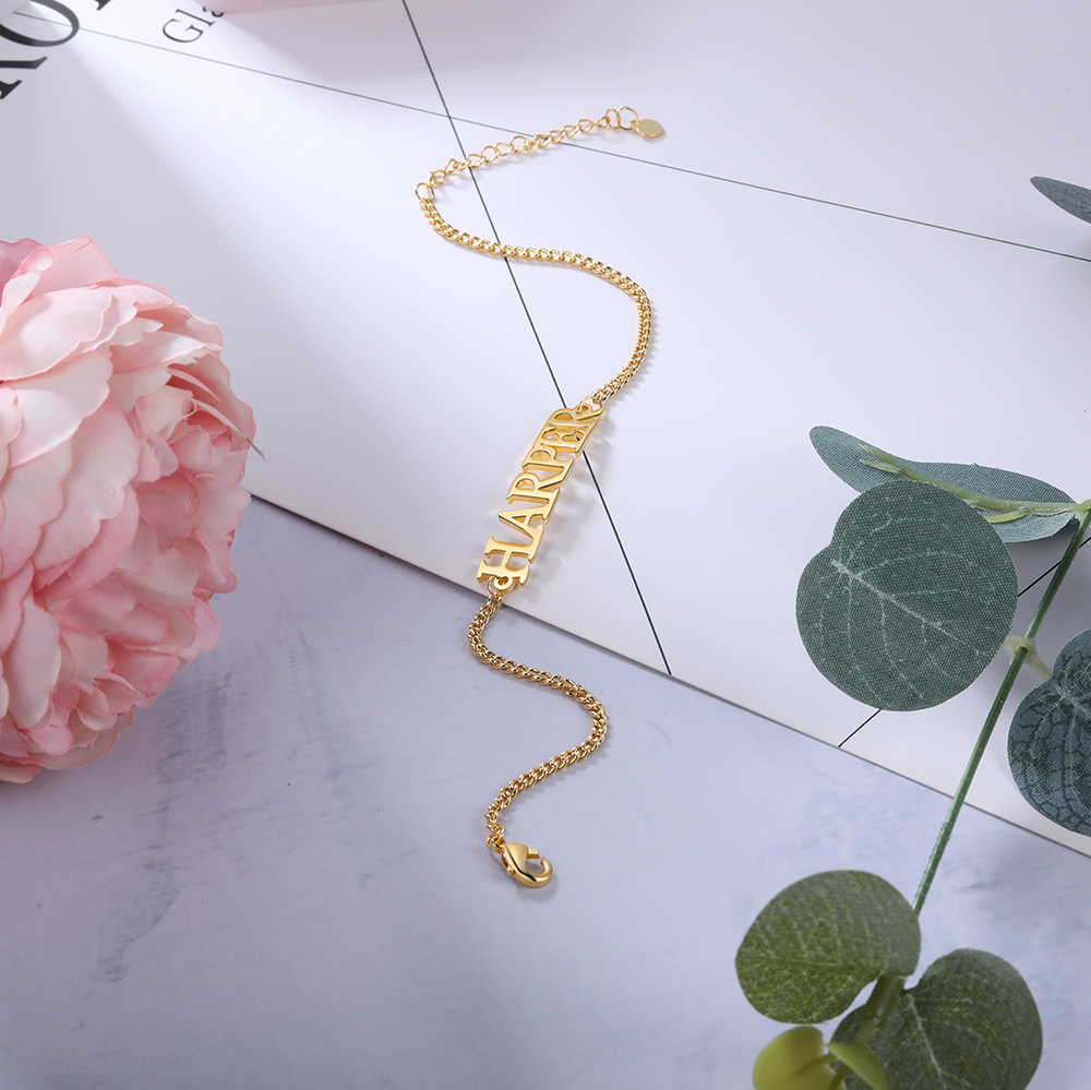 Personalised Bracelet Custom 1 Name Bracelet Gift For Women