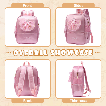 Personalised Name Band Princess Dress Accessories Satin Children Backpack Back To School Gift