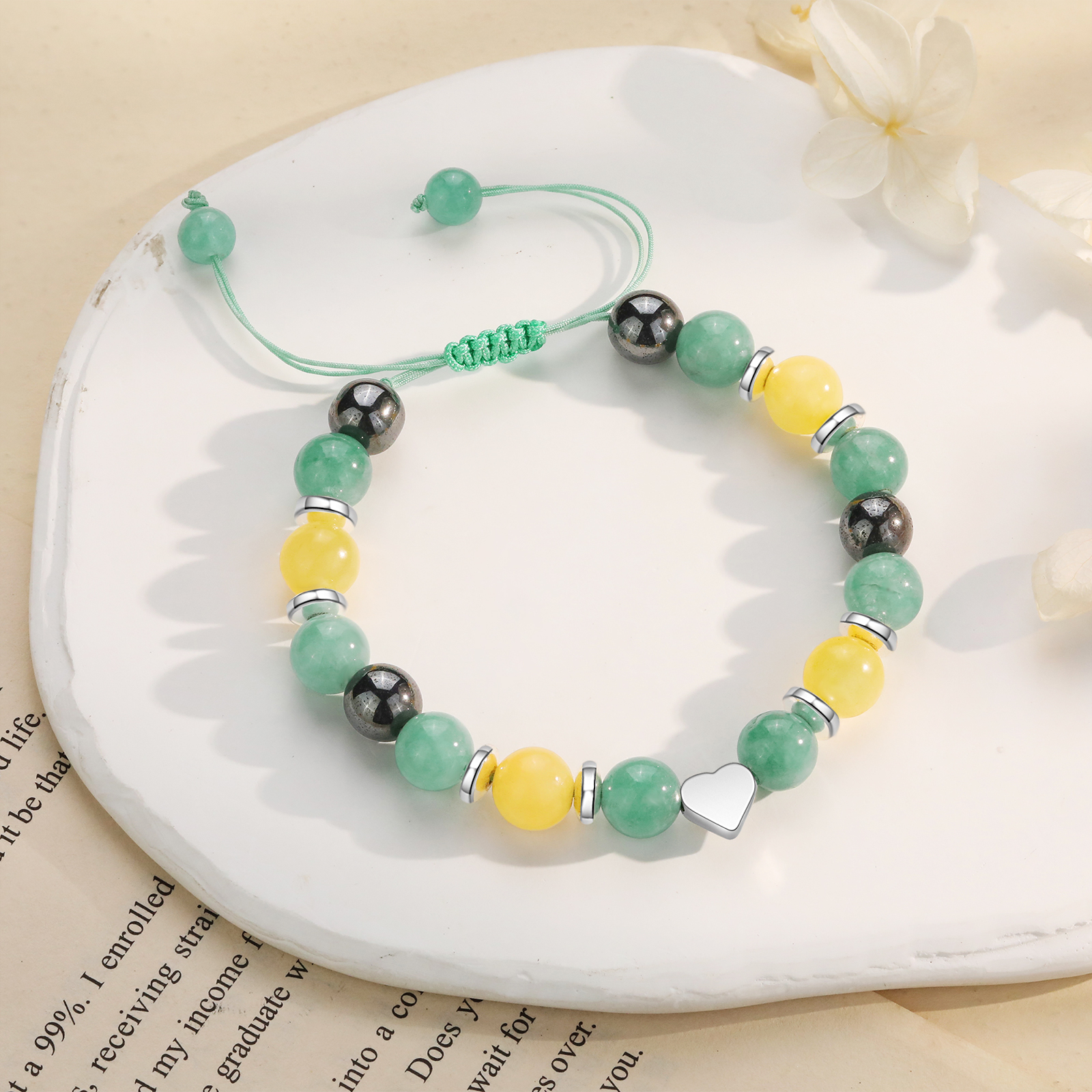 Colorful Crystal Beaded Bracelet, Back To School Gift For Daughter