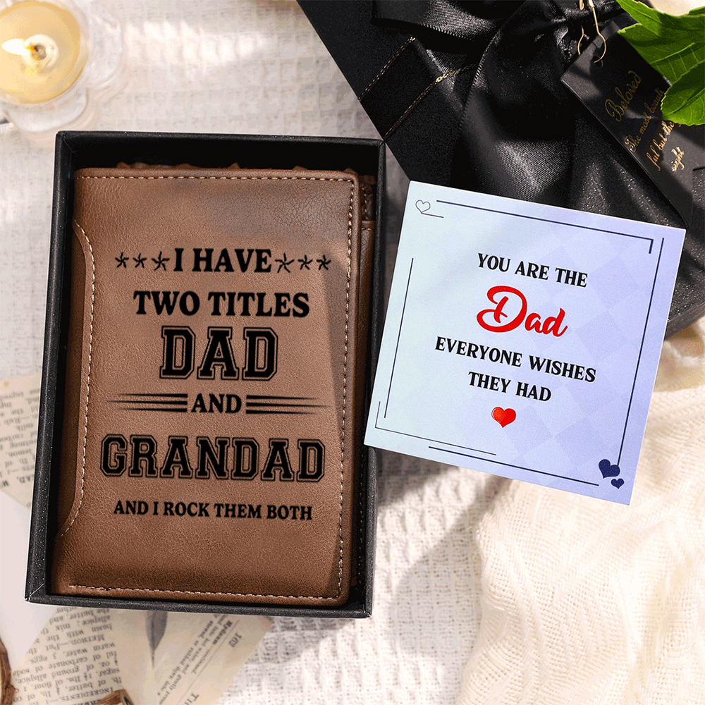 Personalised Dad and Grandad Wallet – Custom Leather Gift | Jessemade