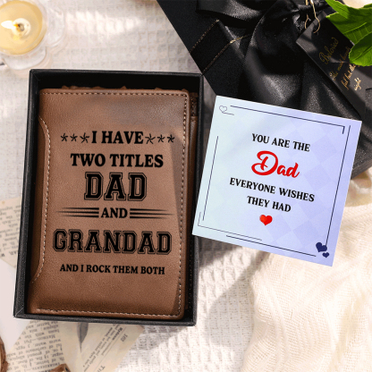 Personalised Dad and Grandad Wallet – Custom Leather Gift | Jessemade