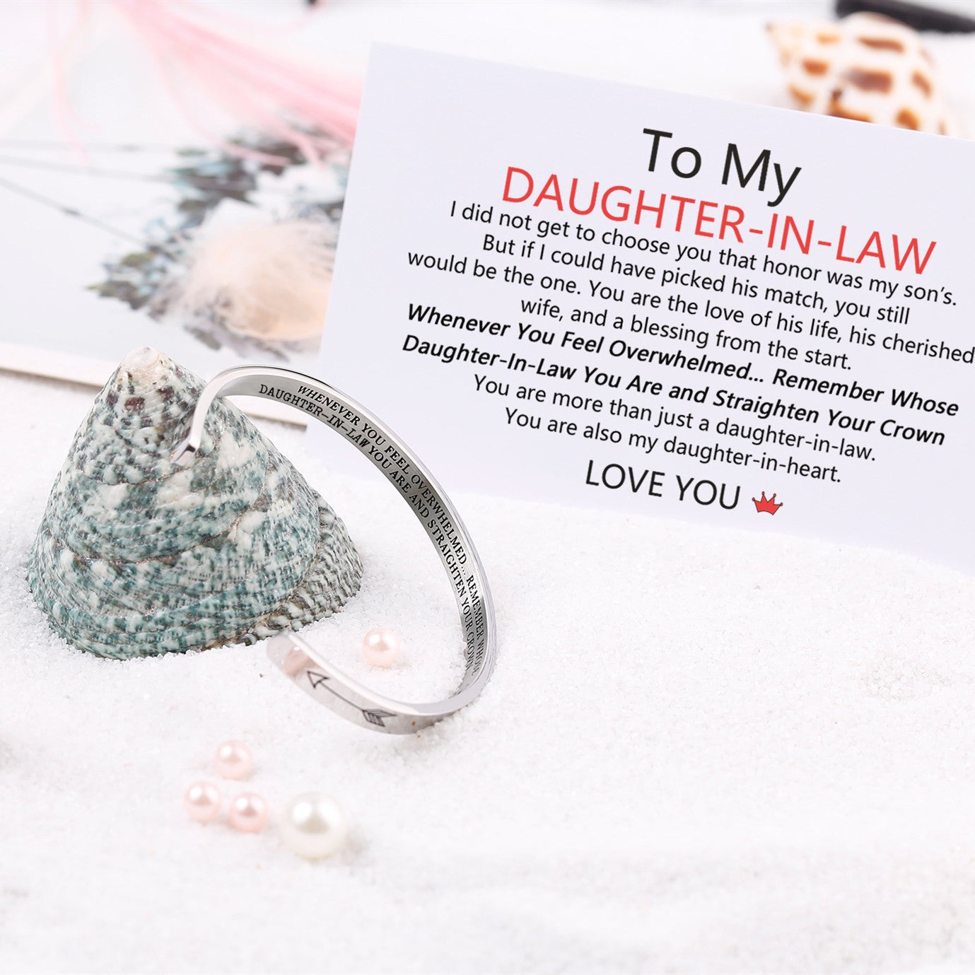 To My Granddaughter, Whenever You Feel Overwhelmed, Cuff Bangle Bracelet Gifts For Her