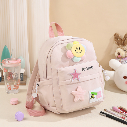 Personalised Nylon Polyester Children's Custom Name Backpack Back to School Gift