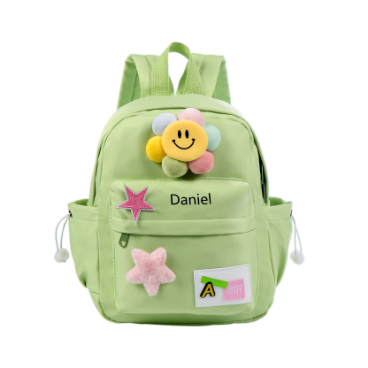 Personalised Nylon Polyester Children's Custom Name Backpack Back to School Gift
