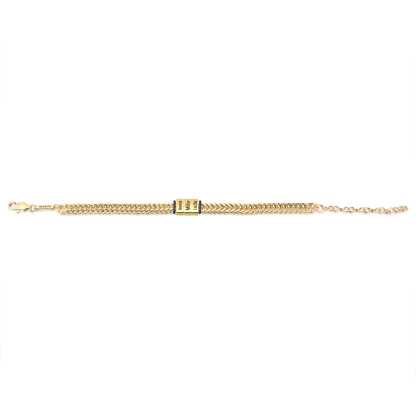 4 Names - Personalised Name Stainless Steel Men's Bracelet Great Gift for Him