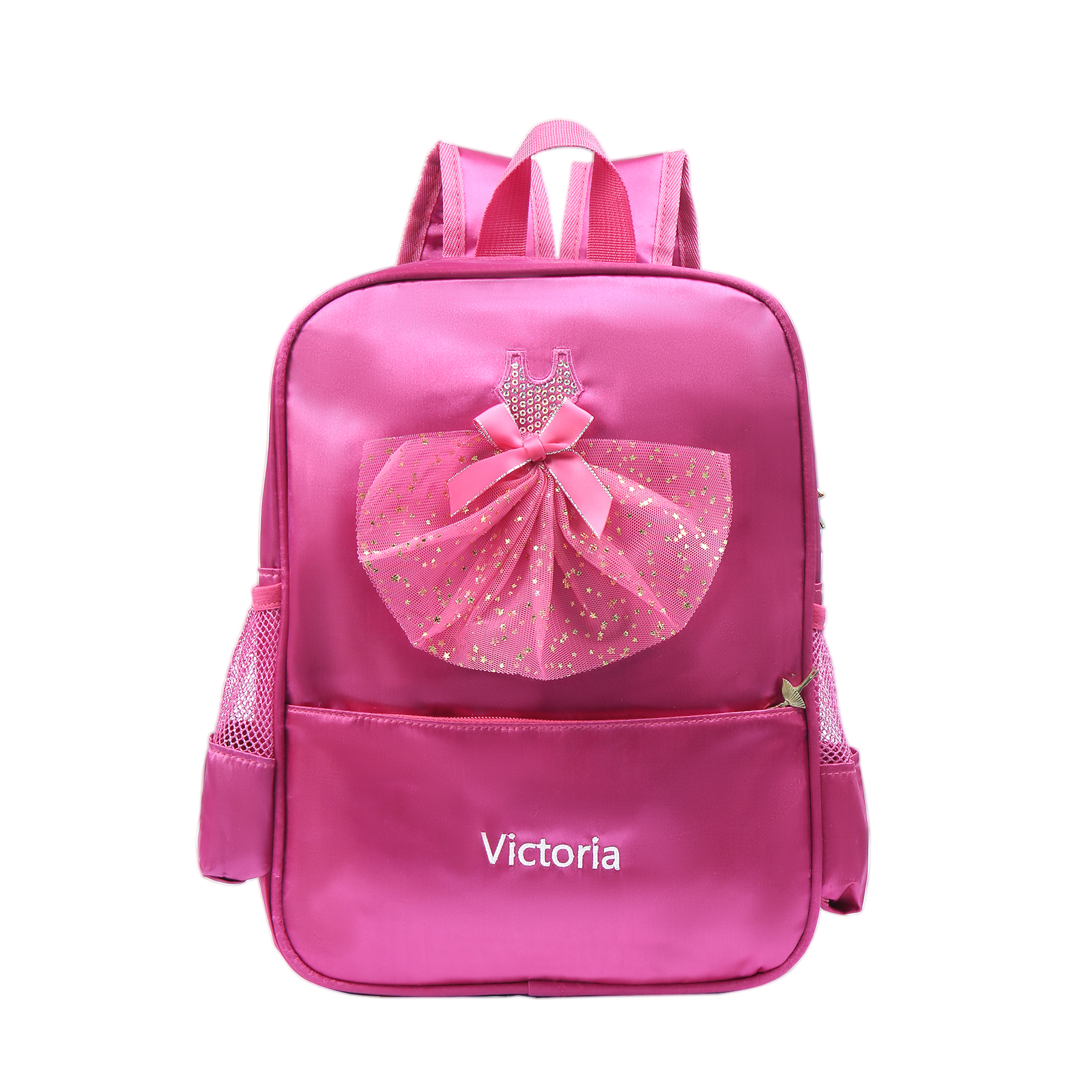 Personalised Name Band Princess Dress Accessories Satin Children Backpack Back To School Gift