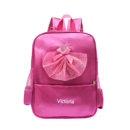 Personalised Name Band Princess Dress Accessories Satin Children Backpack Back To School Gift