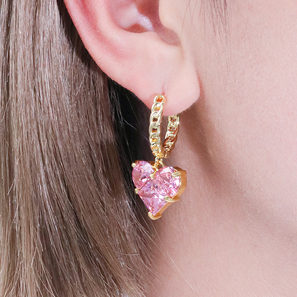 Heart and Pearl Earrings for Women