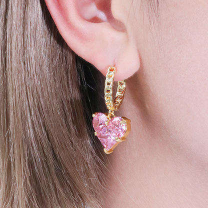 Heart and Pearl Earrings for Women