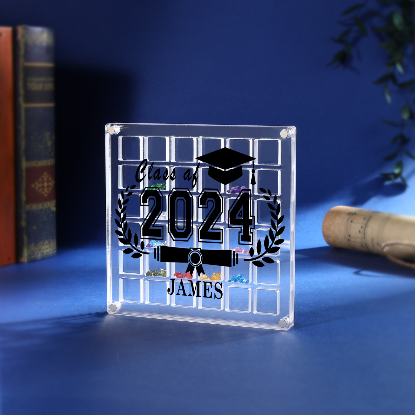 Personalised Acrylic Graduation Gift, Customized Name, Text and Date Acrylic Ornament Gift For Her/Him