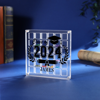 Personalised Acrylic Graduation Gift, Customized Name, Text and Date Acrylic Ornament Gift For Her/Him