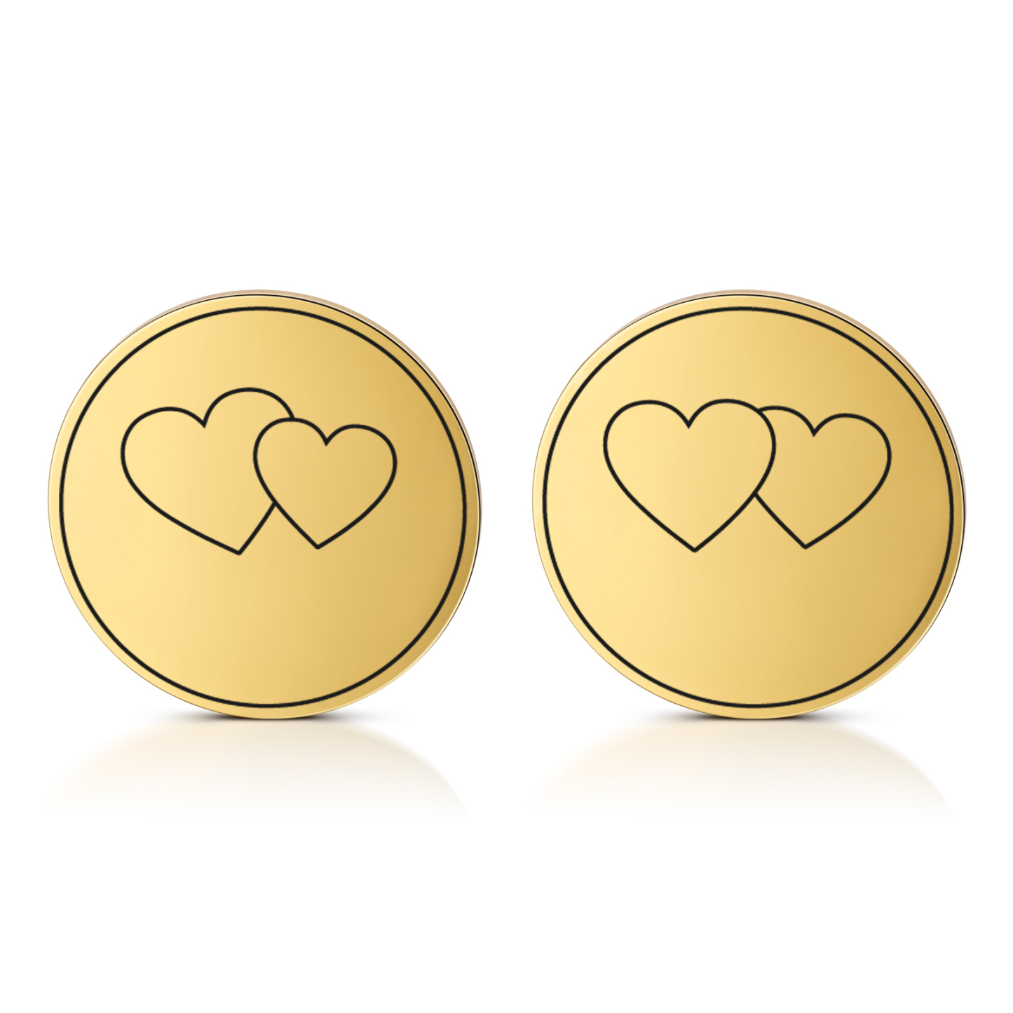 2 PCS Personalized Name Stainless Steel Couple Coin Custom Anniversary Special Gift