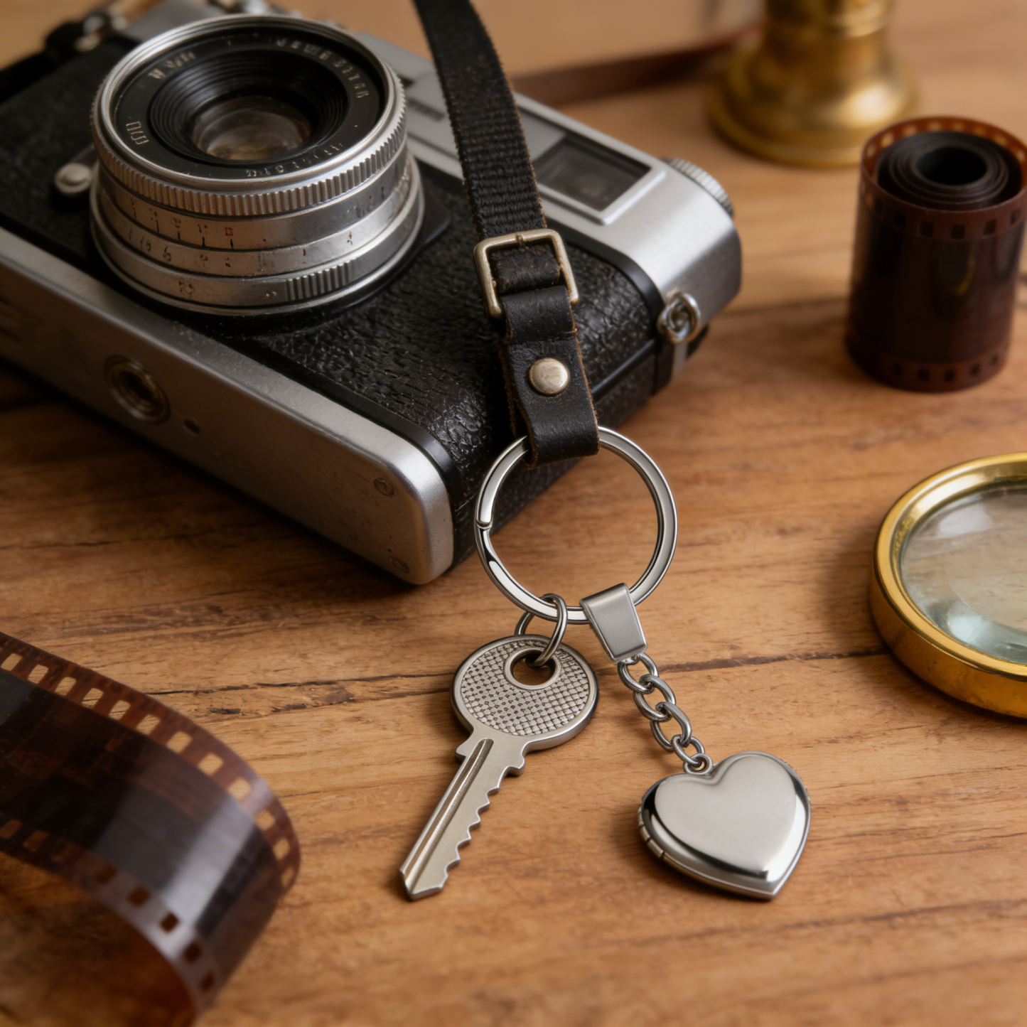 Personalised Photo Keyring Custom 2 Photos Gifts For Him