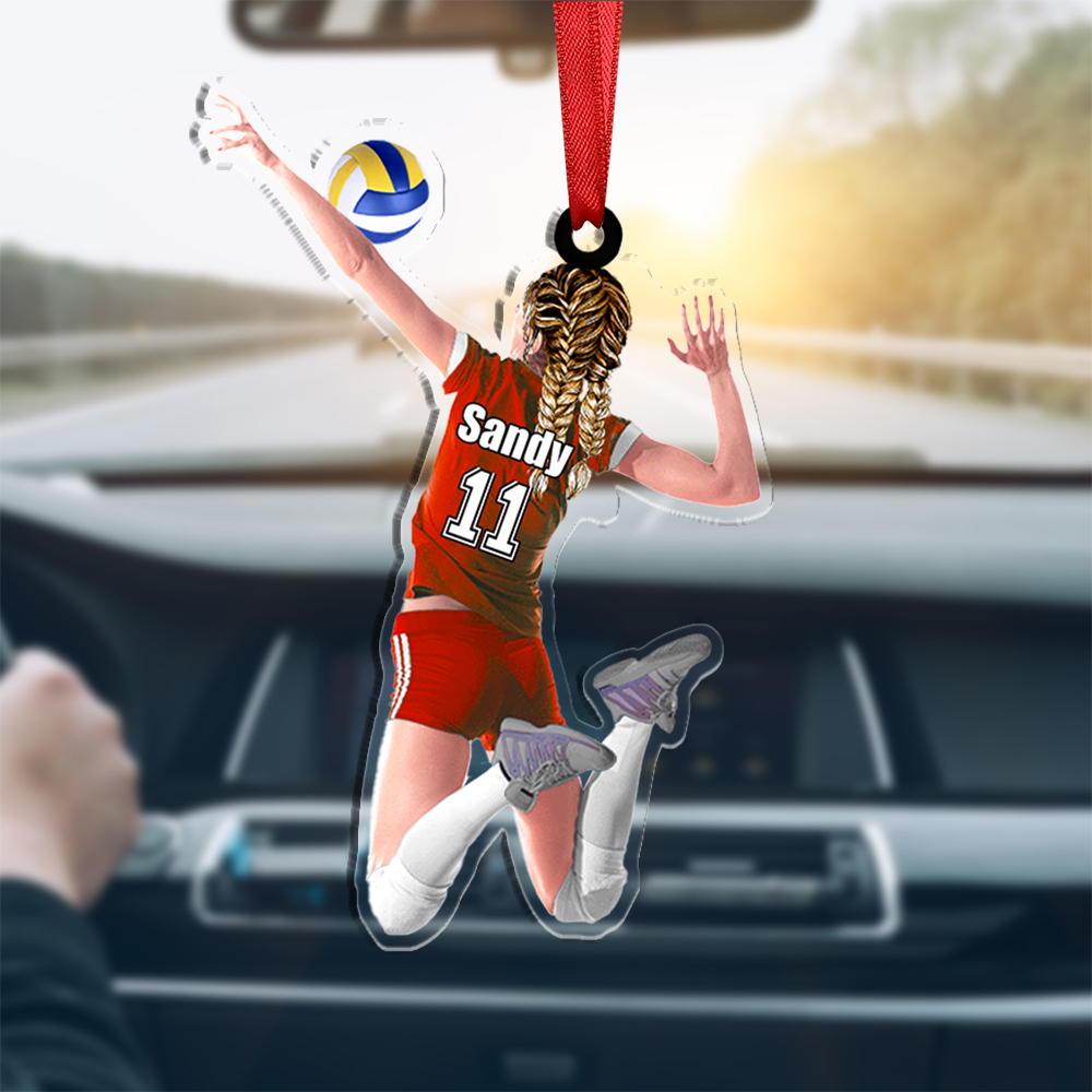 Personalized Name Acrylic Volleyball Keychain/Decoration Special Gift For Her/Him