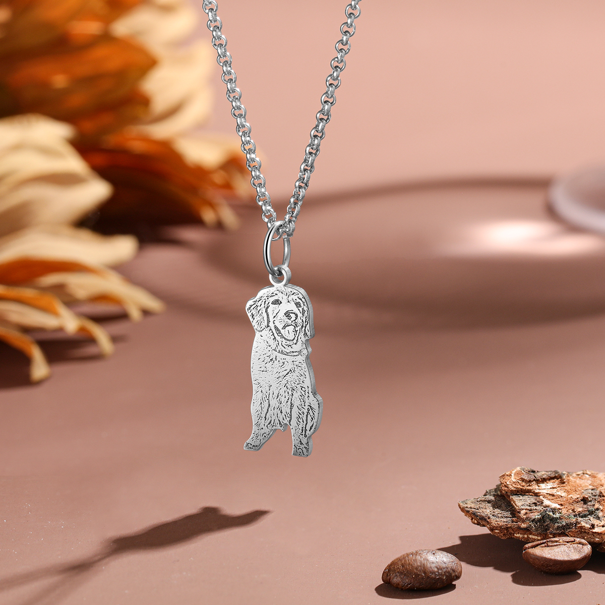 Personalised Pet Gift Custom 1 Pet Photo Necklace Gifts For Her