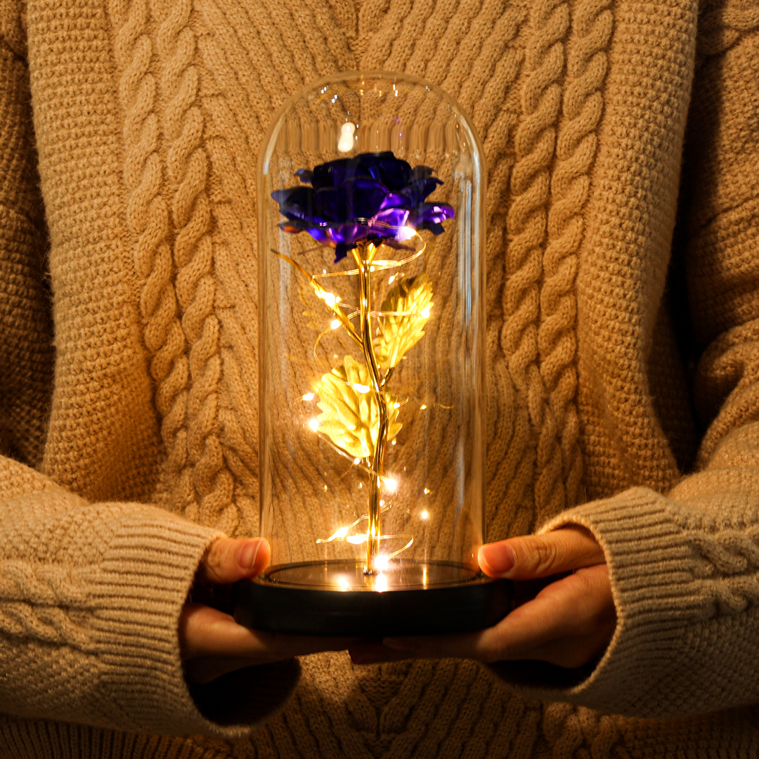 Eternal Glass Dome Rose Night Light Valentine's Day Gifts For Her