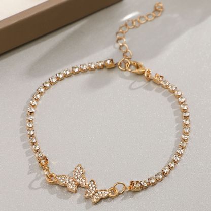 Butterfly Pendant Ankle Bracelet for Women