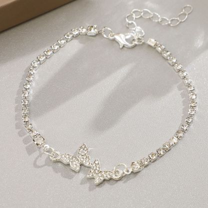 Butterfly Pendant Ankle Bracelet for Women