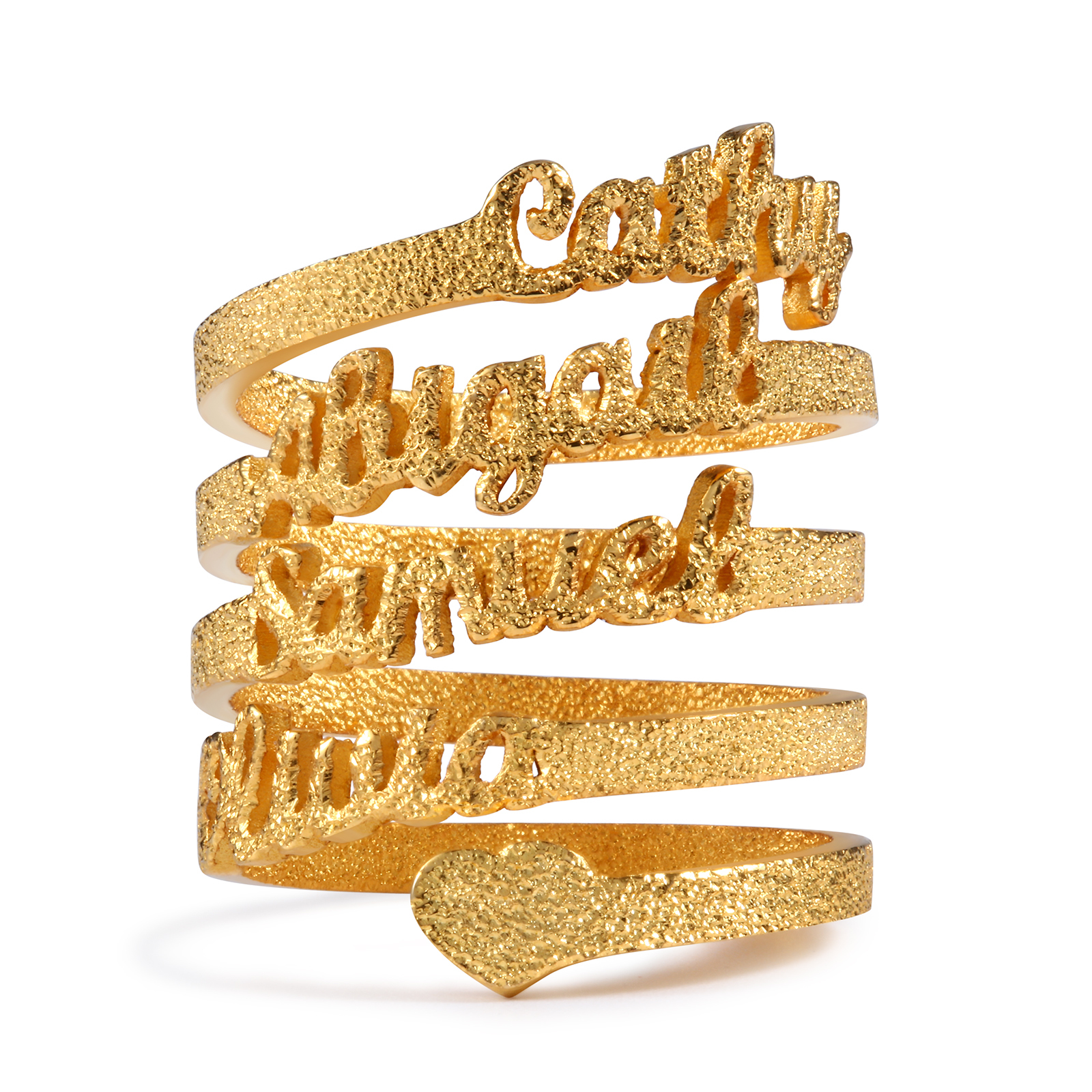 Personalised Family Name Ring Custom 4 Names Gifts For Women | Jessemade