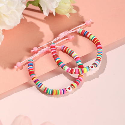 2 PCS Natural Stone Bracelets With Card Back To School Season Gift For Best Friend