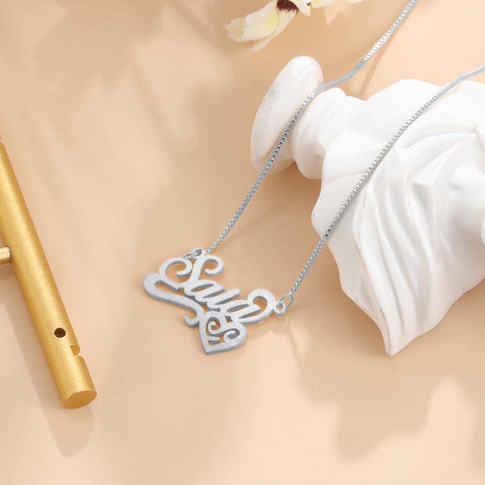 Personalised Necklace Custom 1 Name Necklace Gift For Women