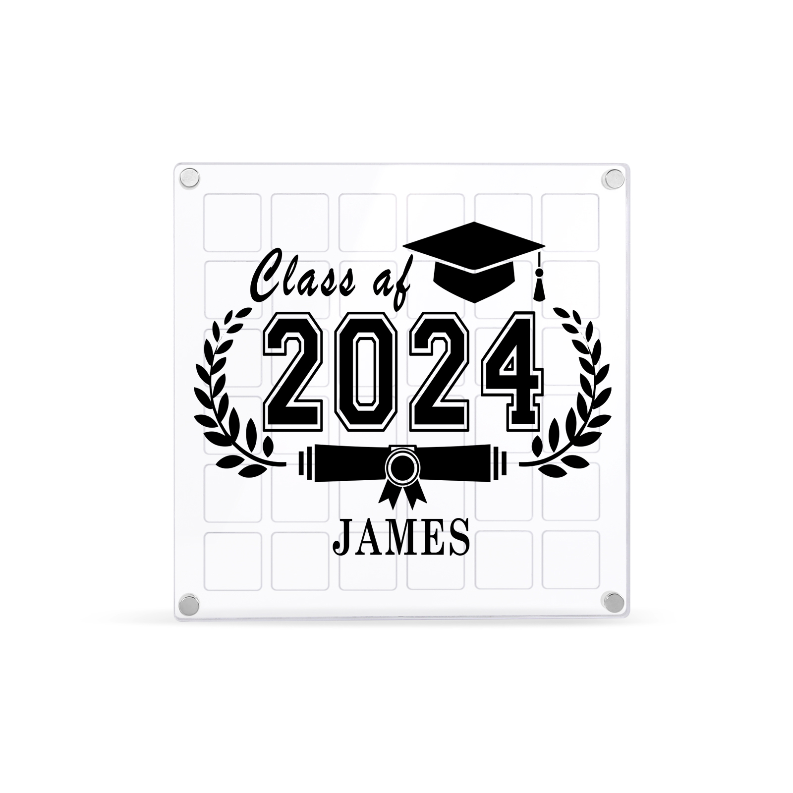 Personalised Acrylic Graduation Gift, Customized Name, Text and Date Acrylic Ornament Gift For Her/Him