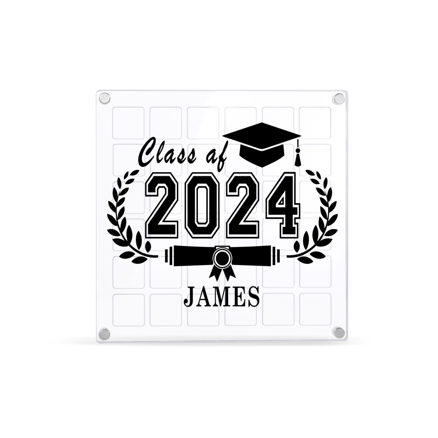 Personalised Acrylic Graduation Gift, Customized Name, Text and Date Acrylic Ornament Gift For Her/Him