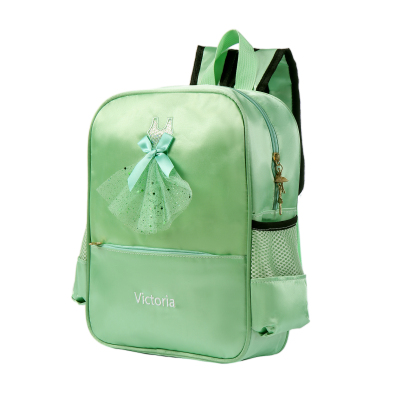 Personalised Name Band Princess Dress Accessories Satin Children Backpack Back To School Gift