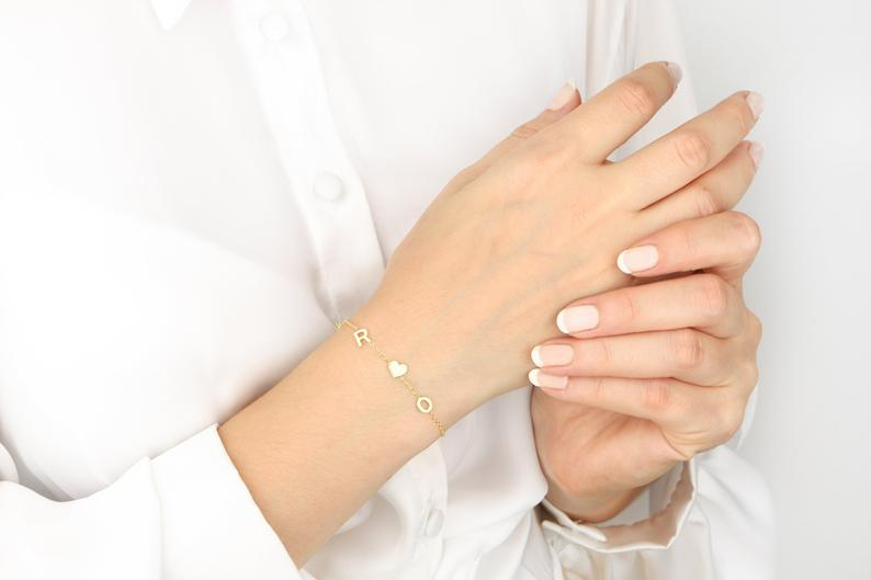 Personalised Bracelet Custom 1 Name Bracelet Gift For Women