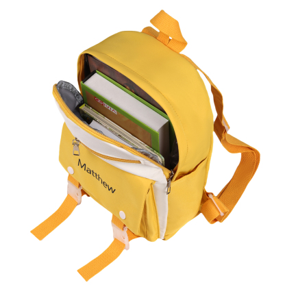 Personalised Name Cute School Bag Custom Nylon Polyester Backpack Back To School Gift for Kids