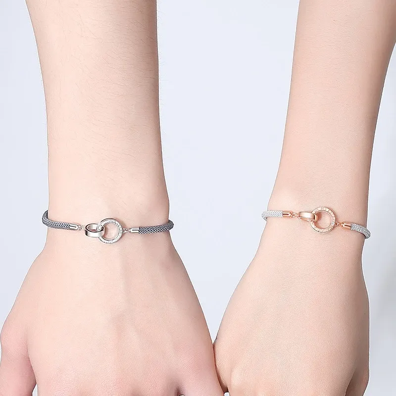 Personalized Couple Bracelets Custom Names Matching Bracelet Love Gifts
