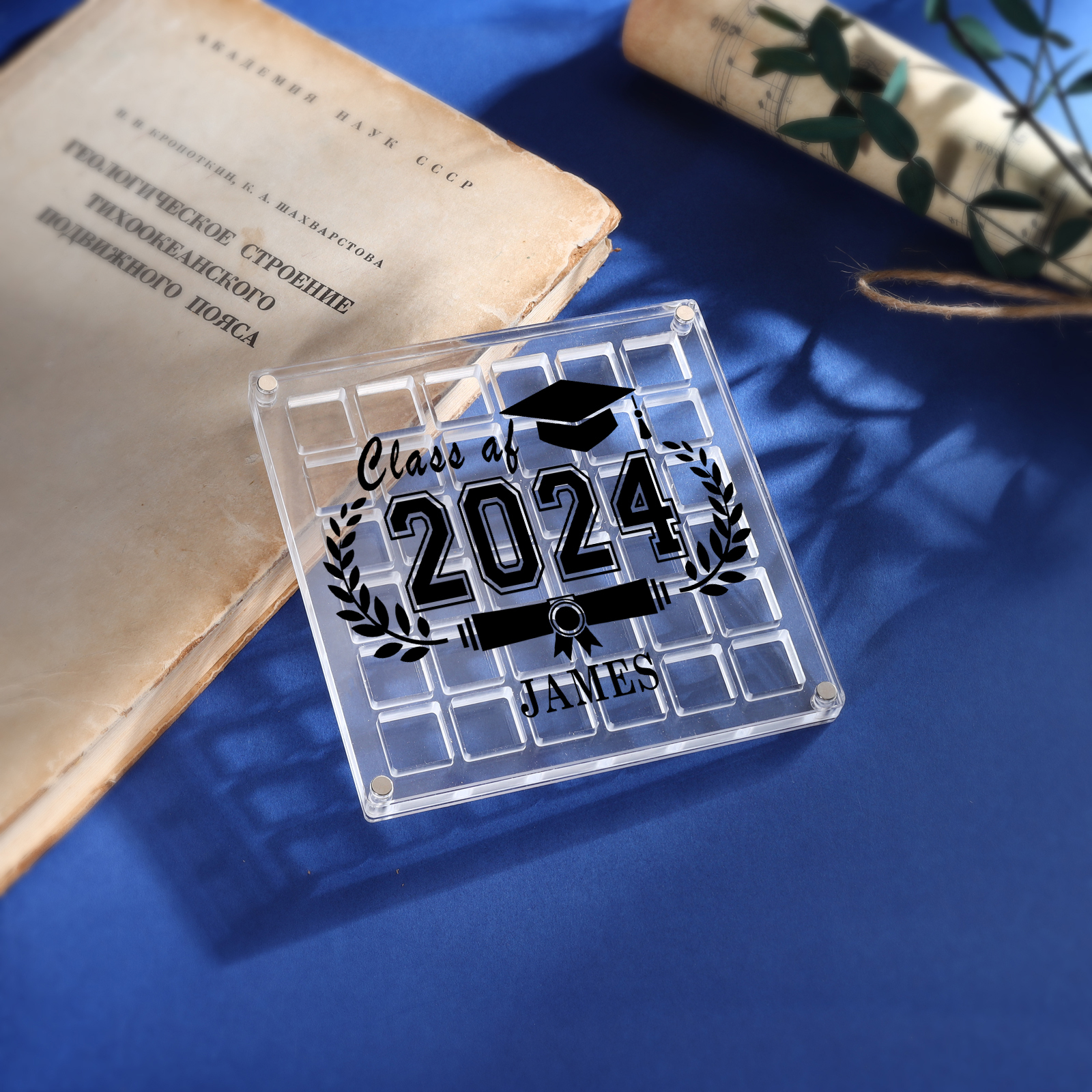 Personalised Acrylic Graduation Gift, Customized Name, Text and Date Acrylic Ornament Gift For Her/Him