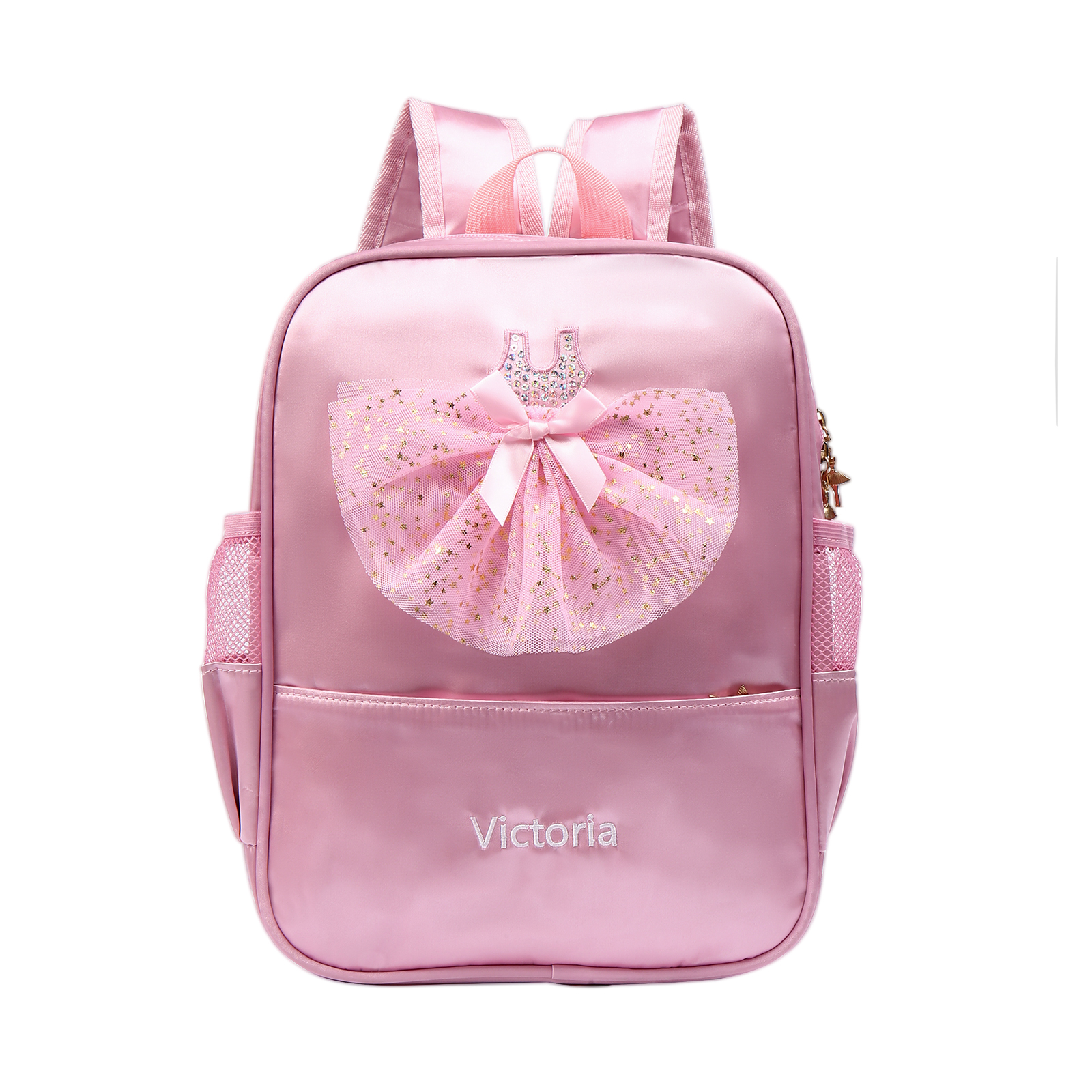 Personalised Name Band Princess Dress Accessories Satin Children Backpack Back To School Gift