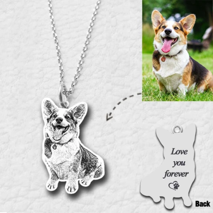 Personalised Pet Gift Custom 1 Pet Photo Necklace Gifts For Her