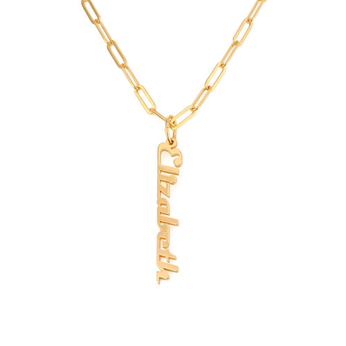 Personalised Chain Link Necklace Custom 1 Name Necklace Gift For Women