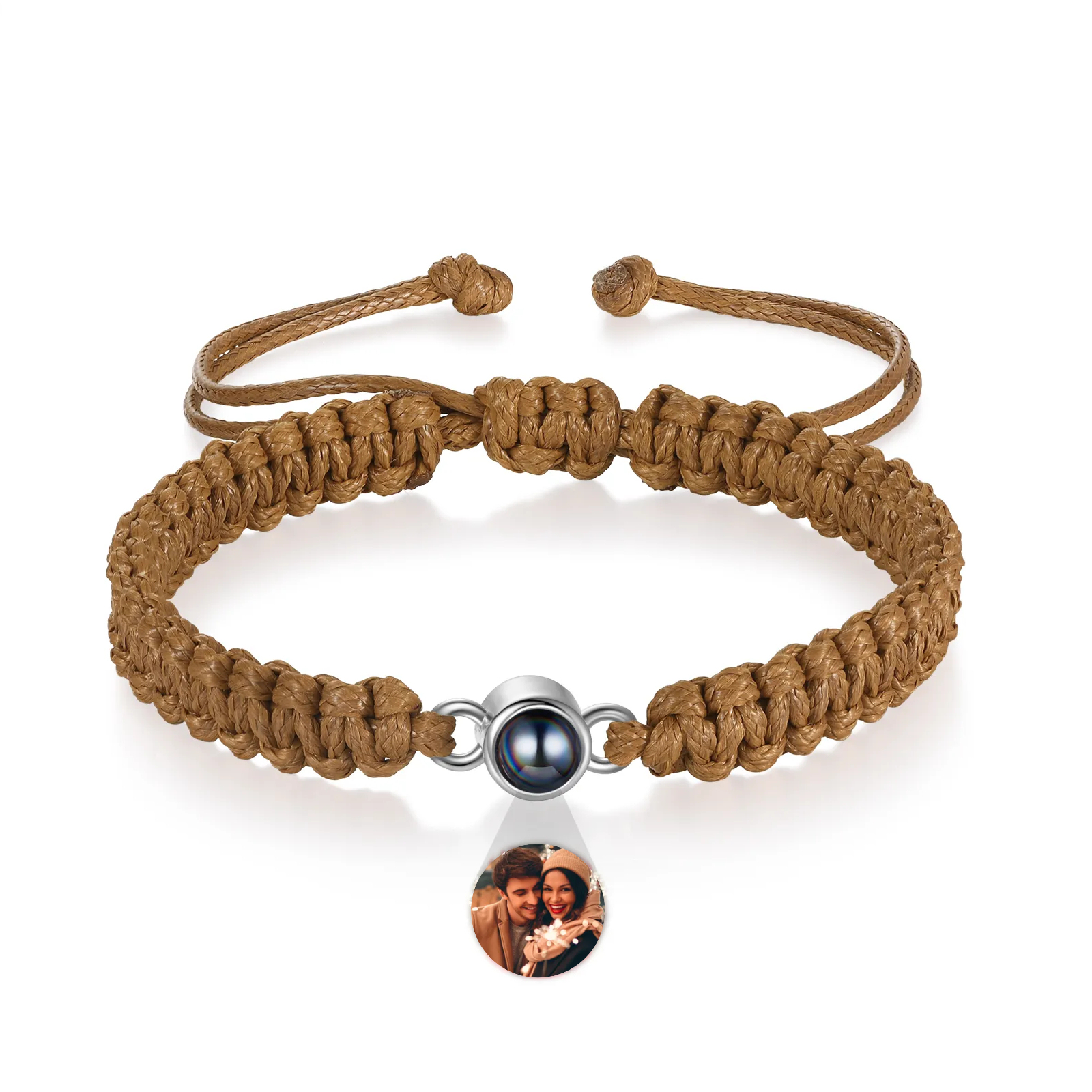 Personalised Projection Stone Bracelet – Customize 1 Photo – Valentine's Day Gift for Her/Him | Jessemade