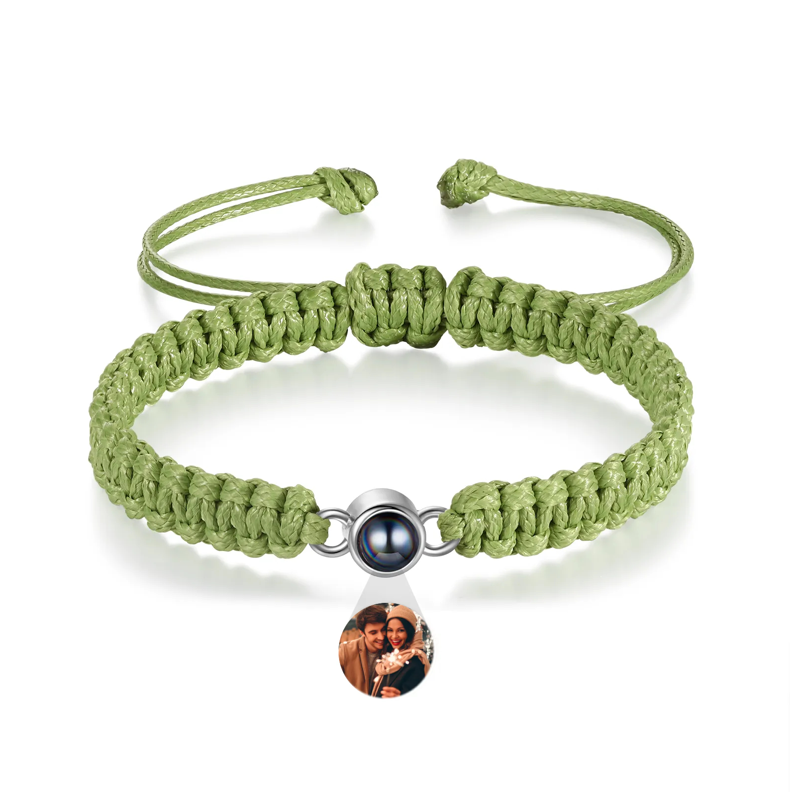 Personalised Projection Stone Bracelet – Customize 1 Photo – Valentine's Day Gift for Her/Him | Jessemade