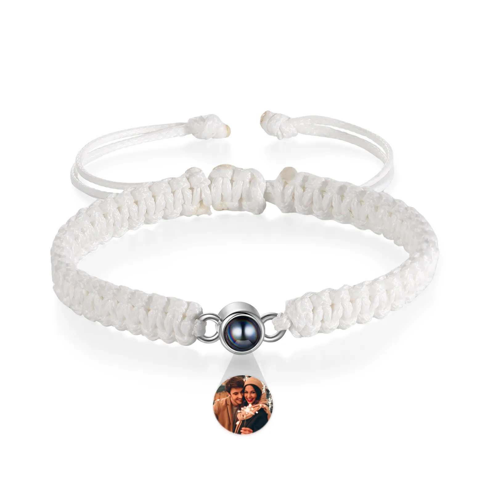 Personalised Projection Stone Bracelet – Customize 1 Photo – Valentine's Day Gift for Her/Him | Jessemade