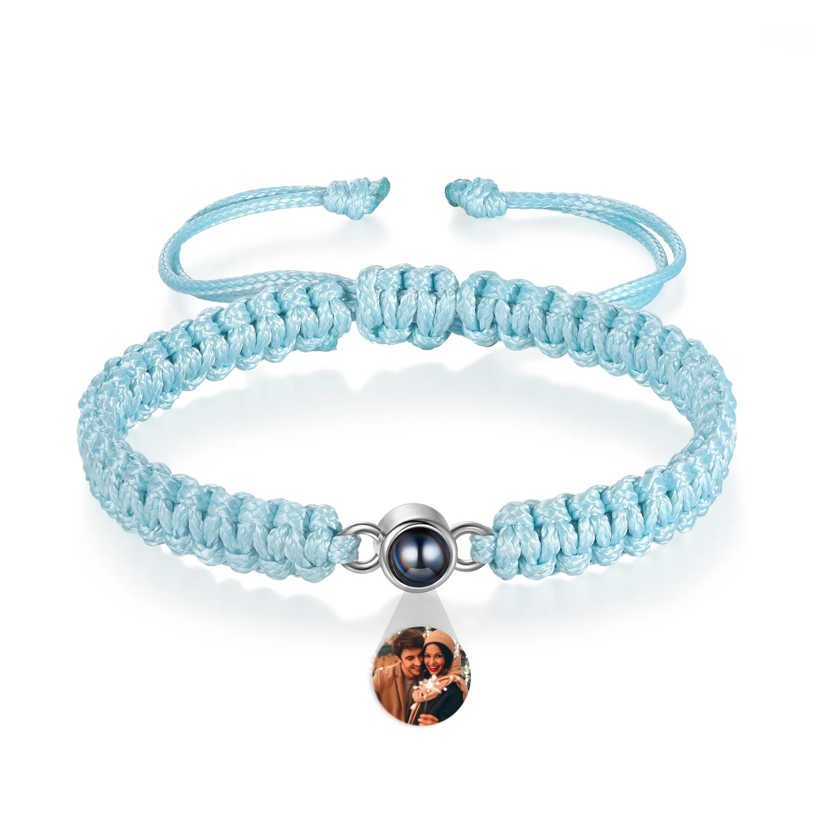 Personalised Projection Stone Bracelet – Customize 1 Photo – Valentine's Day Gift for Her/Him | Jessemade