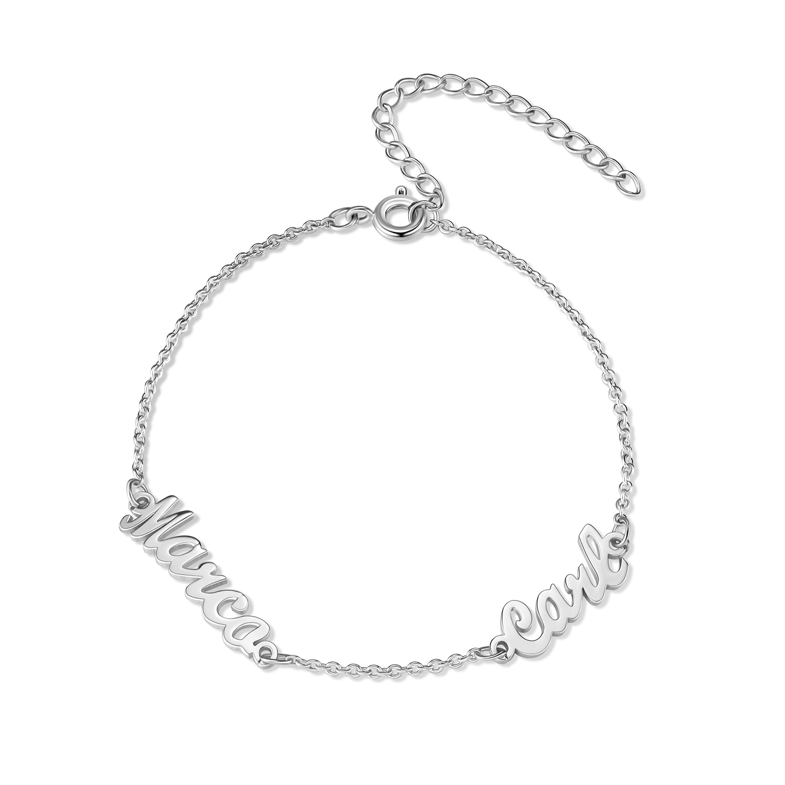 Personalised Family Name Bracelet Custom 2 Names Bracelet  Best Gift For Her