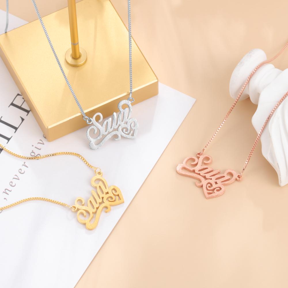 Personalised Necklace Custom 1 Name Necklace Gift For Women